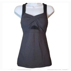 Athleta Jaya Twist Front Tank Top Built In Bra Size Medium